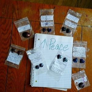 Necklaces with Chakra crystals inside specialty pendants,  for increased Peace